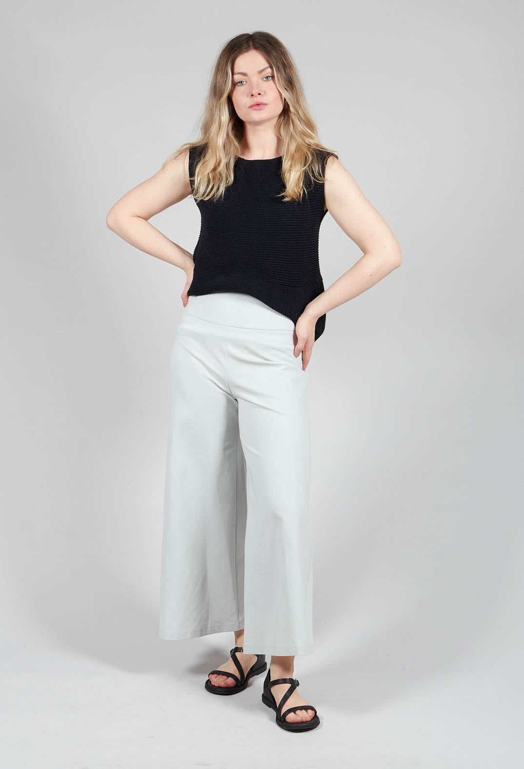 Jersey Culottes in Light Grey