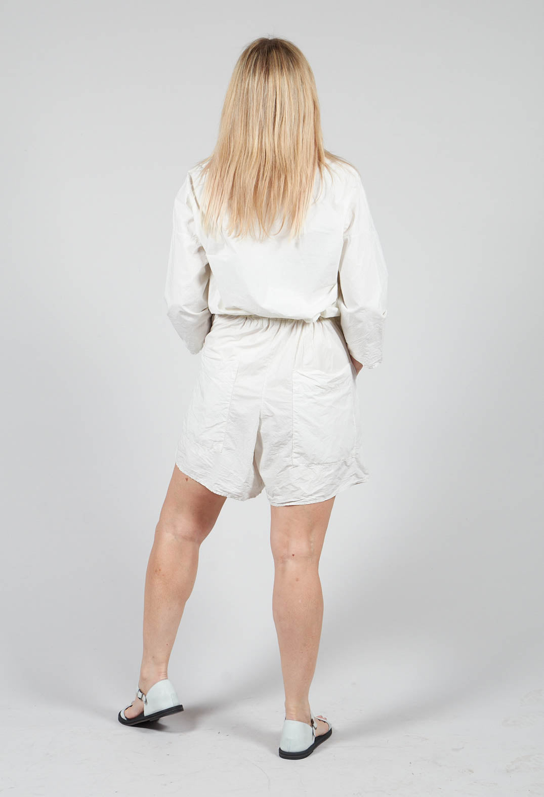 Short Jumpsuit in White