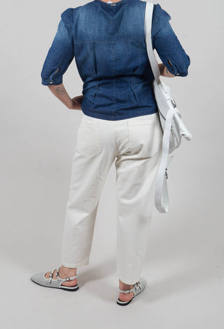 Straight Leg Jeans in White