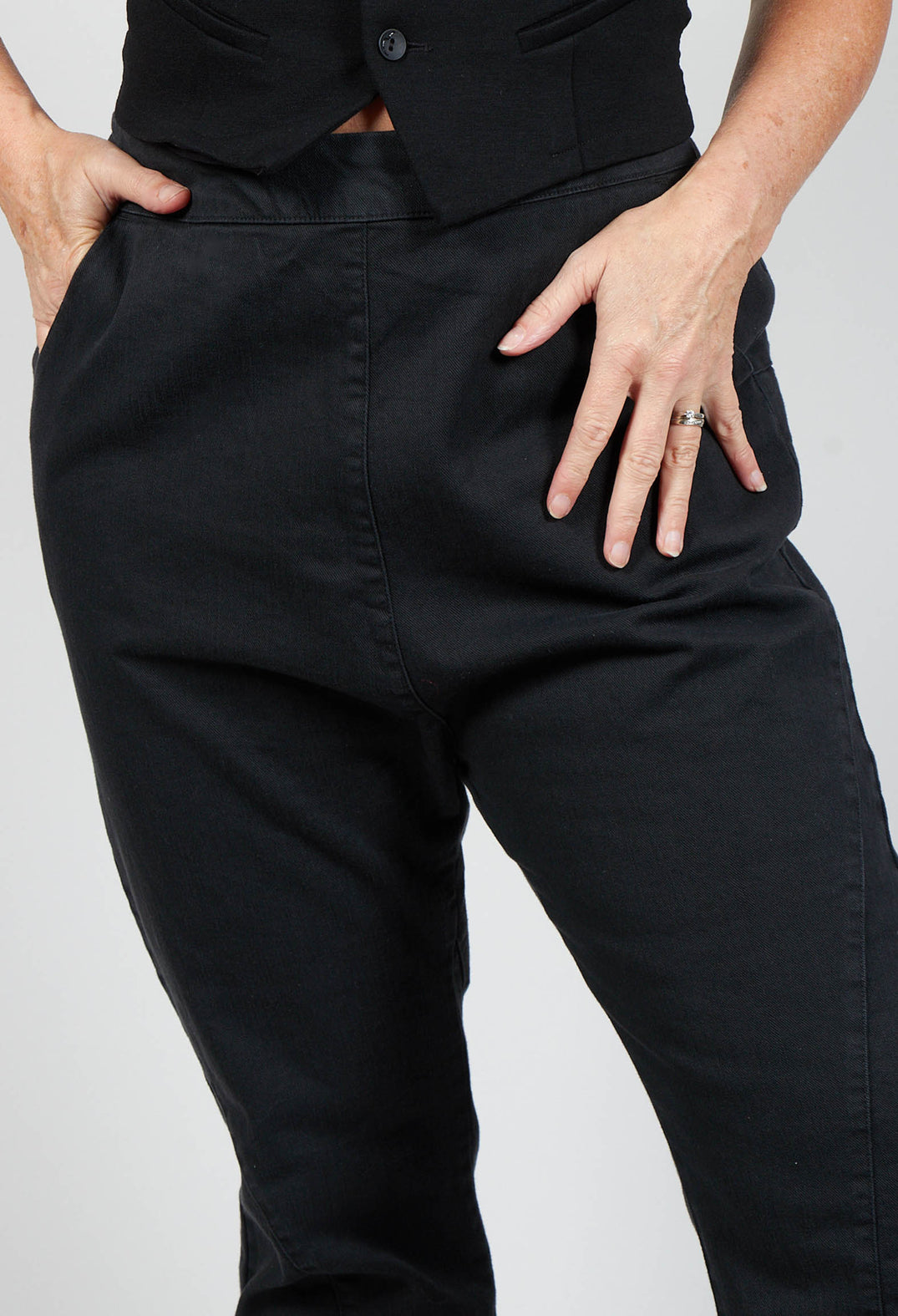 Pull on Jeans in Black