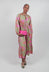 Long Sleeve Mamasita Dress with Pink Floral Print