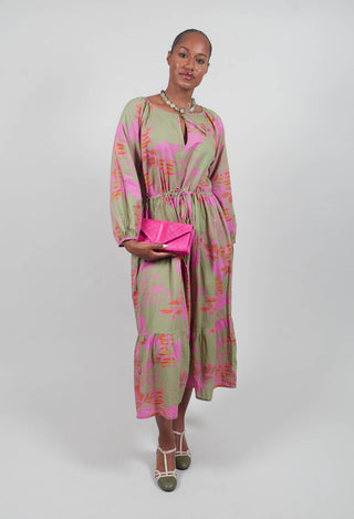 Long Sleeve Mamasita Dress with Pink Floral Print