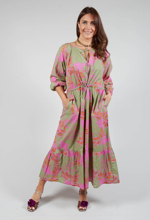 Long Sleeve Mamasita Dress with Pink Floral Print