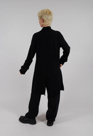 Kastora Jacket with Button Up Front in Black