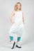 Short Cropped Sleeveless Overalls in Star White