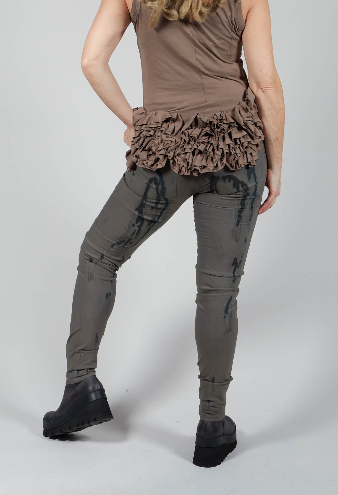 Slim Fit Trousers in Kobalt Paint