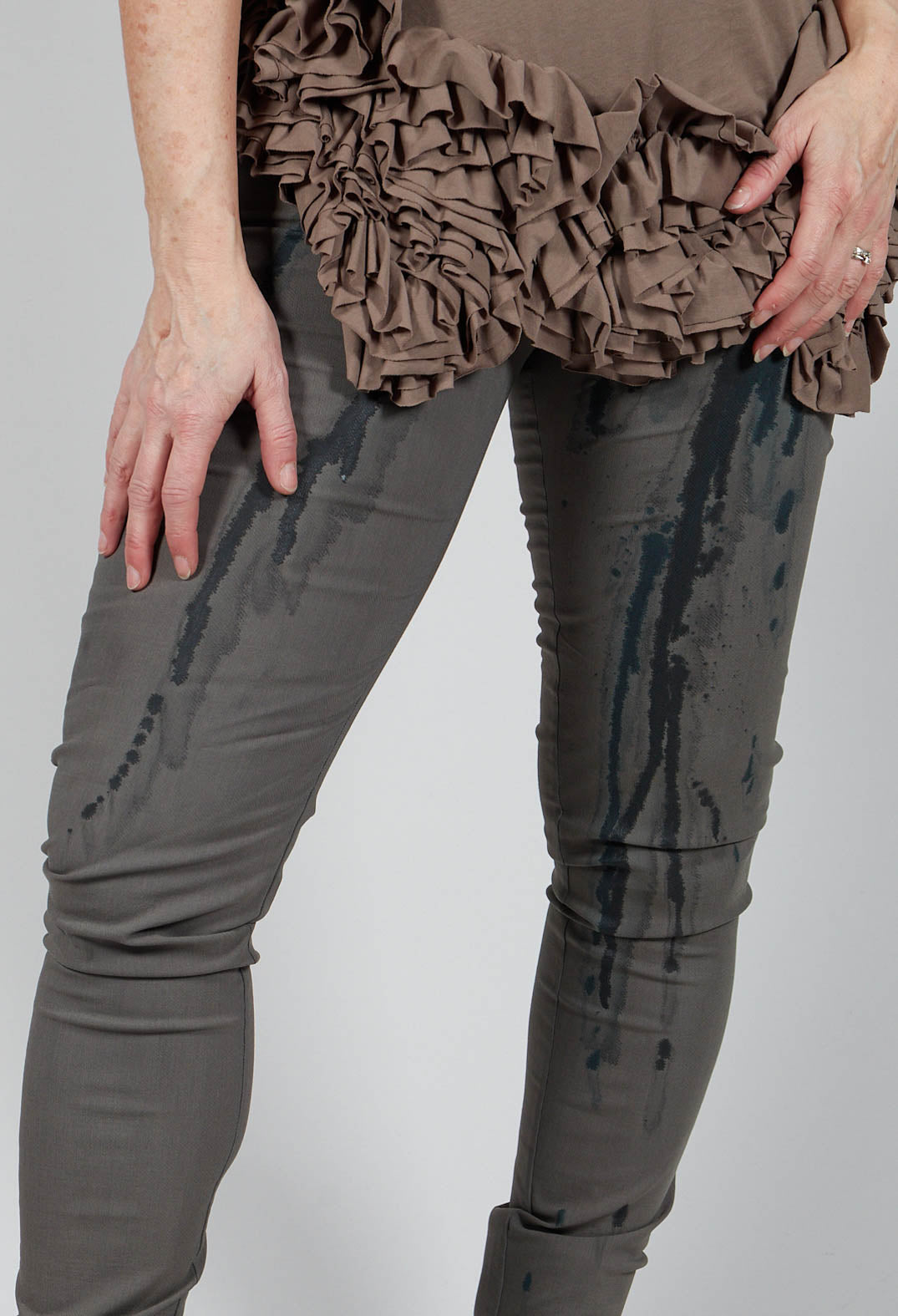 Slim Fit Trousers in Kobalt Paint