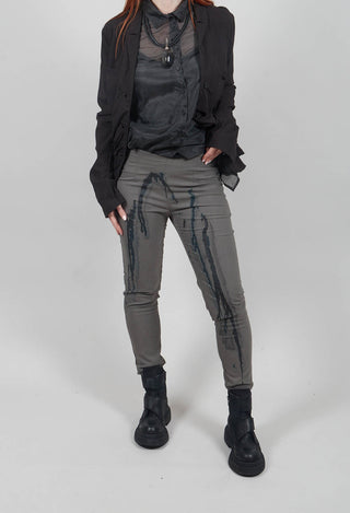 Slim Fit Trousers in Kobalt Paint