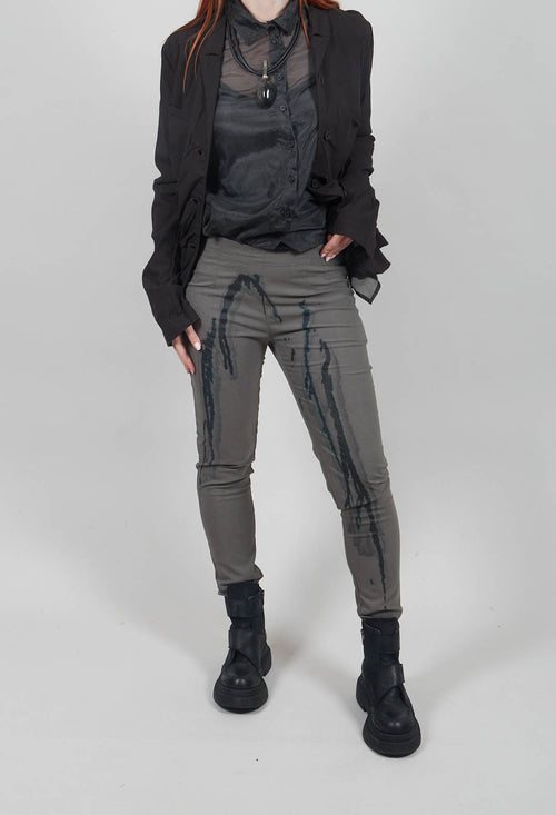 Slim Fit Trousers in Kobalt Paint