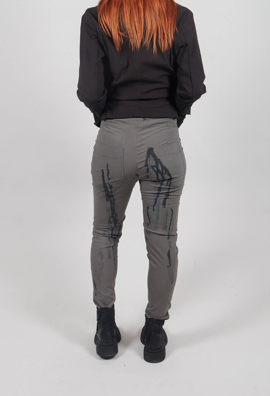 Slim Fit Trousers in Kobalt Paint