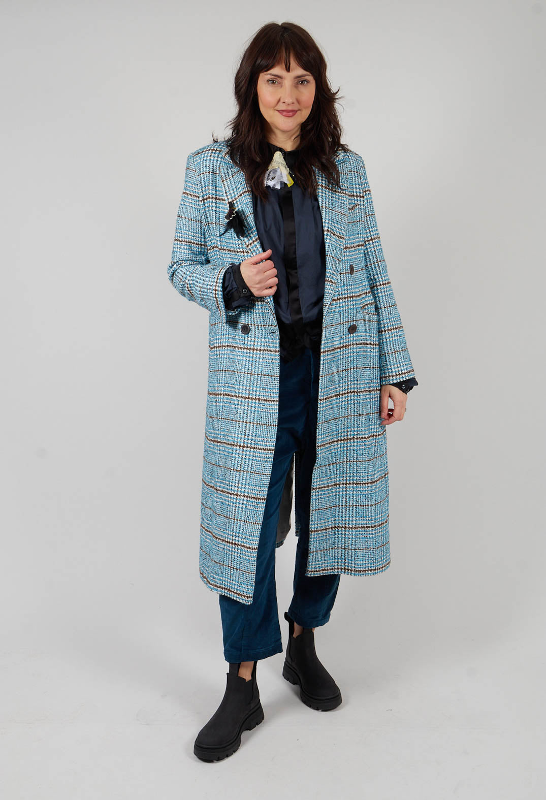 Fine Cord Trousers in Blue