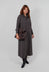Long Sleeve Dress with Asymmetric Seam Detail in Grey