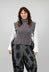Sleeveless Pemplum Top in Grey