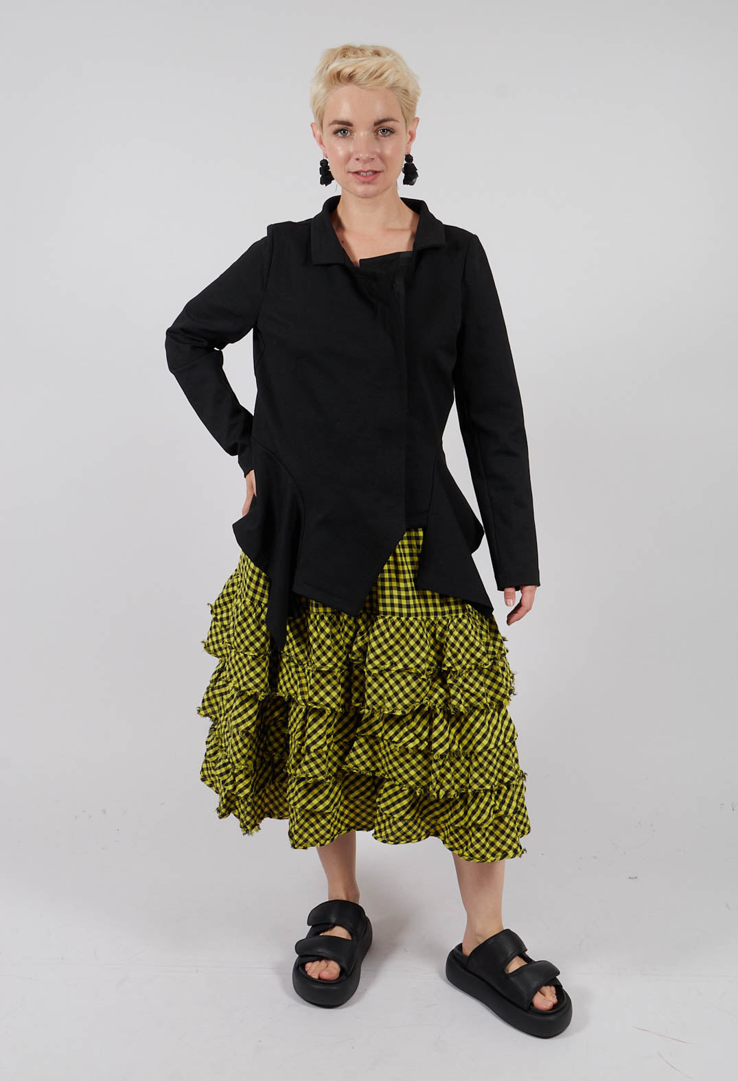 Mitteldeal Skirt in Ingwer Yellow and Black Check