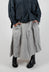 Crinkled Melange Organic Lining Midi Skirt