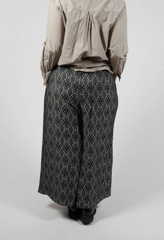 Kaleido Elastic Palazzo Pant