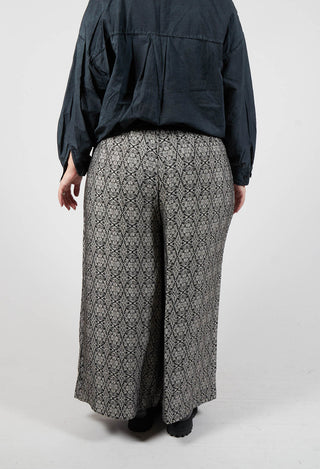 Kaleido Elastic Palazzo Pant