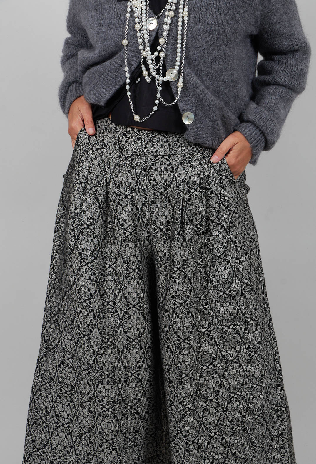 Kaleido Elastic Palazzo Pant