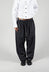 Denim Style Trousers with Elasticated Waist in Black