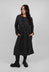Tartan Wool T Dress in Black
