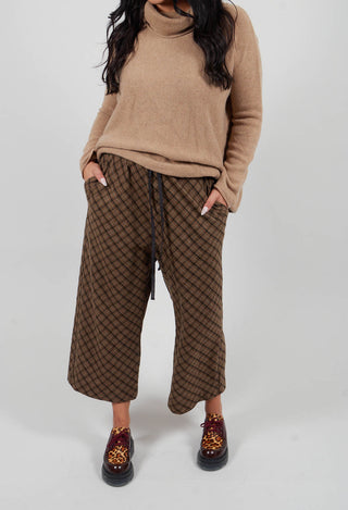 Tartan Trousers in Cookie