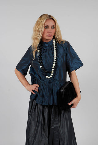 Flared Shape Top in Navy