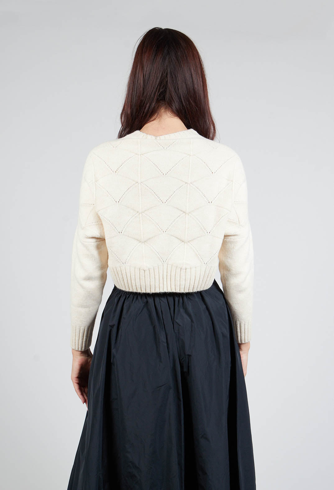 Cropped Jumper in Cream