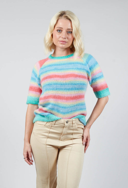 Mohair Knit in Pastel Multicolour