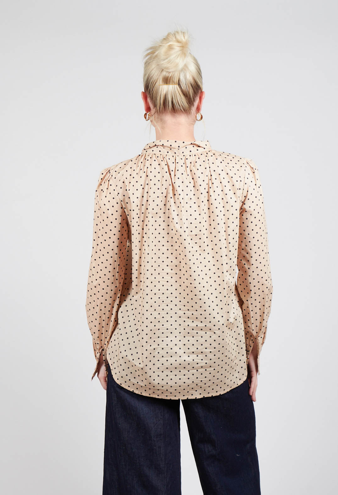 Shirt with Bow in Dot