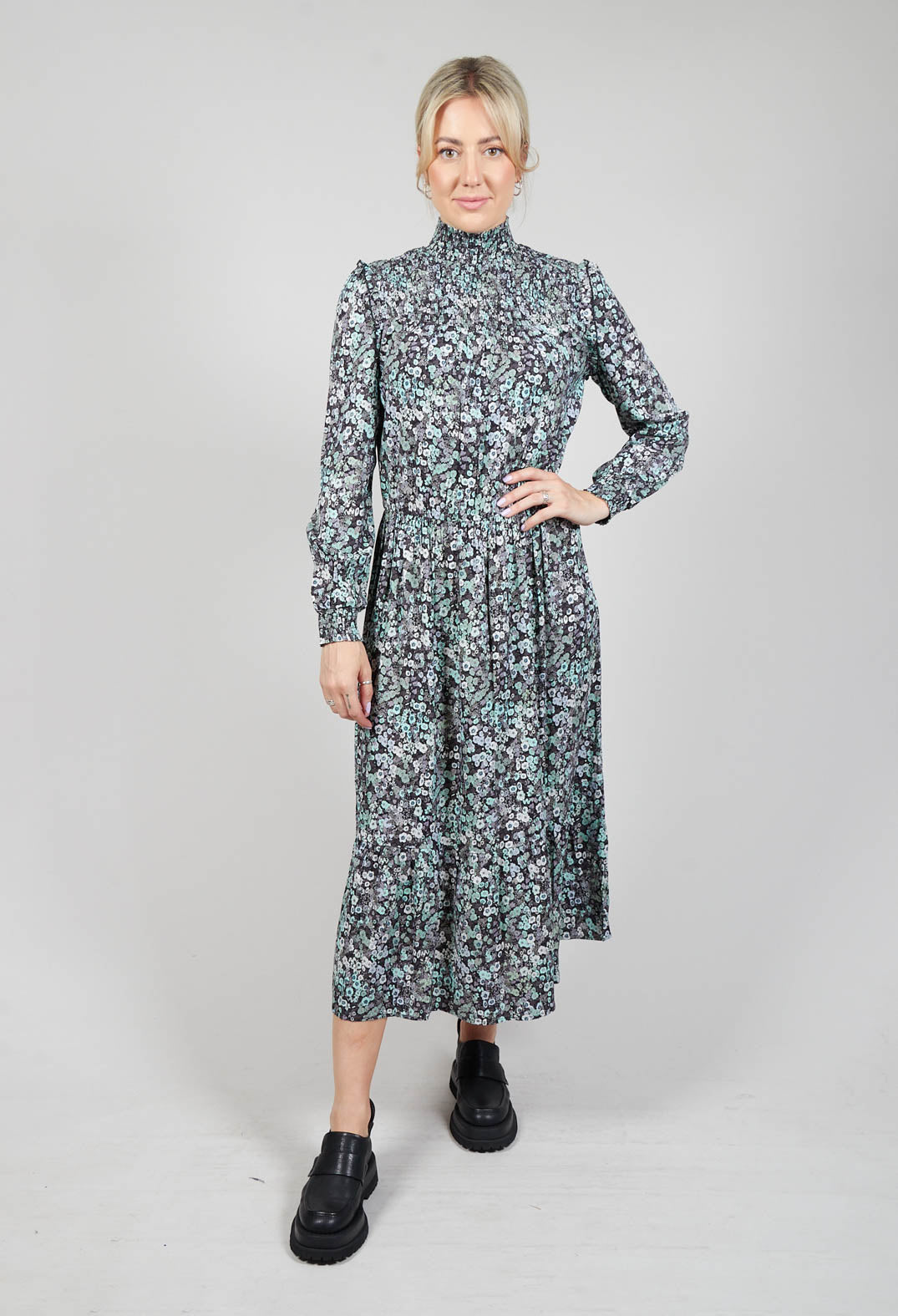 Kristen Dress with Smocking Details in Whimsical