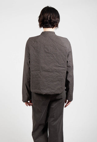 Cropped Long Sleeved Jacket in Faggio