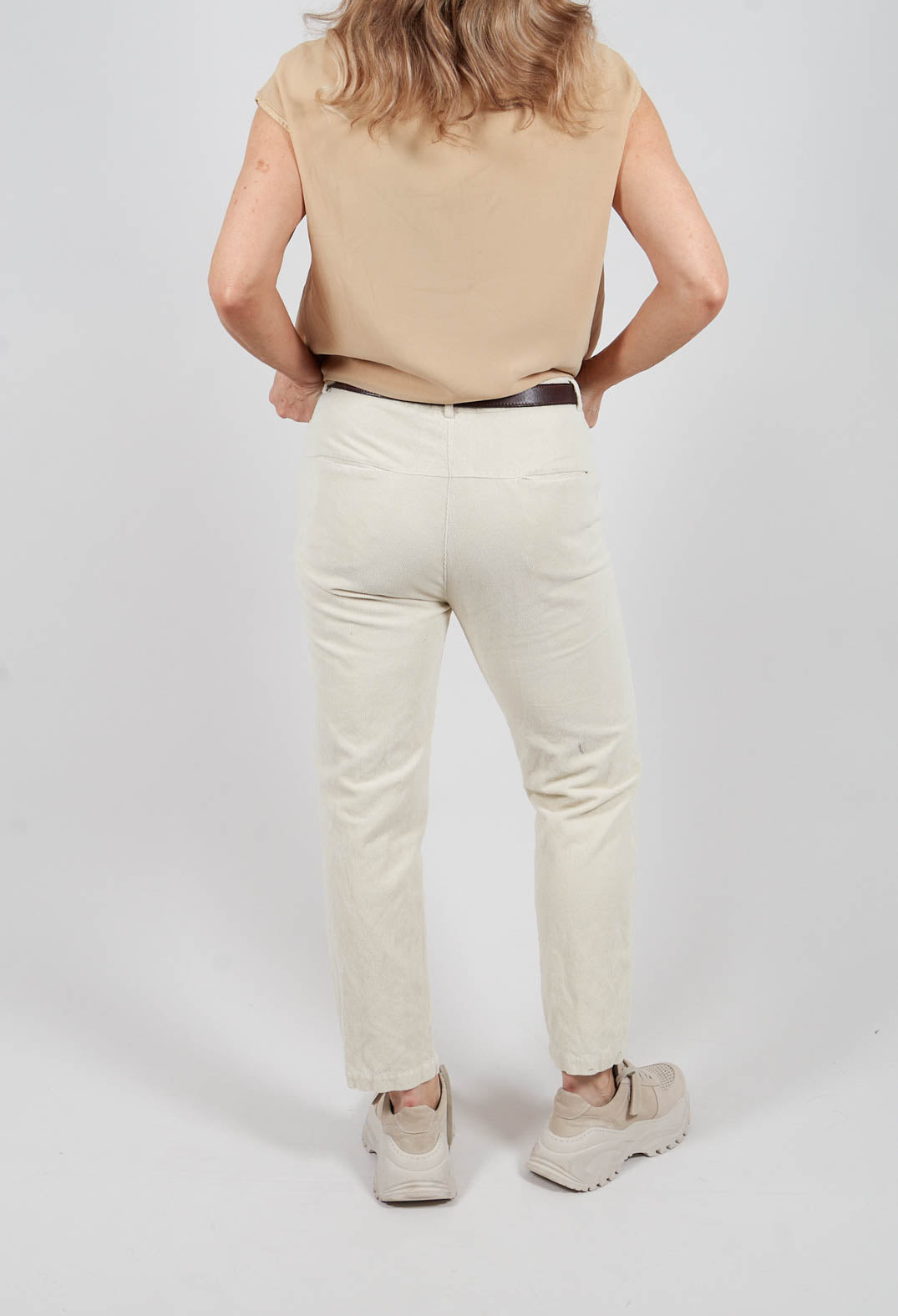 Straight Leg Trousers in Chalk