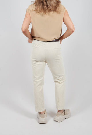 Straight Leg Trousers in Chalk