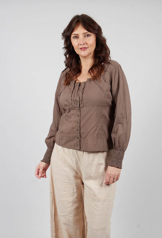 Nydia Blouse in Chocolat