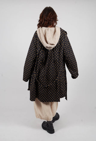 Alane Coat in Large Spot Bronze