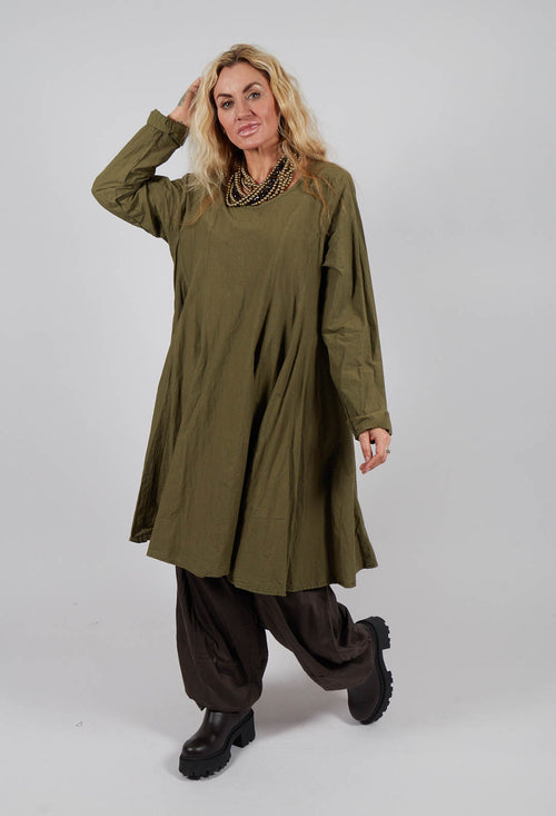 Hautrolle Tunic in Avocado Green