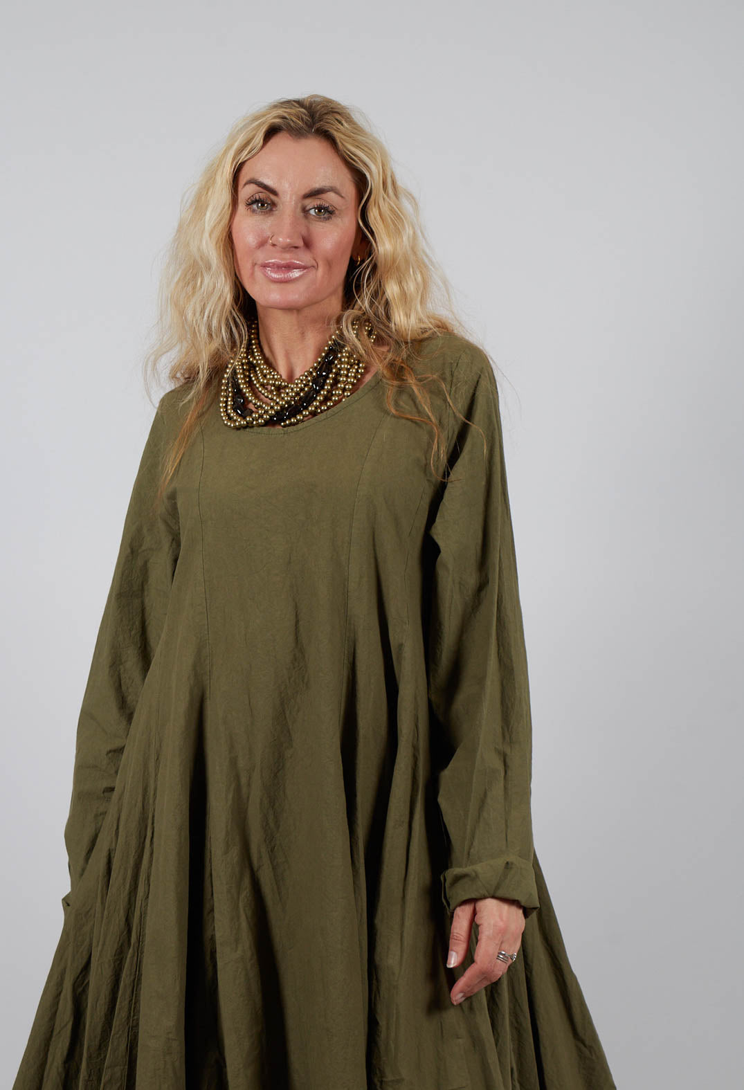 Hautrolle Tunic in Avocado Green