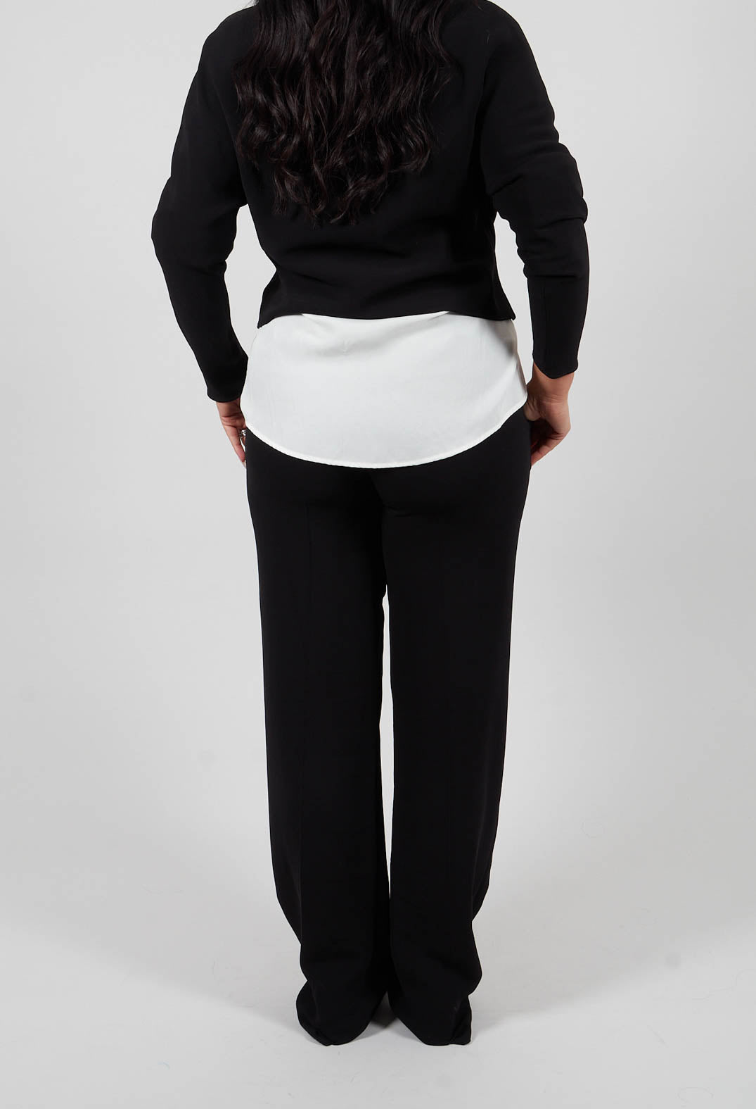 Crepe York Pants in Black