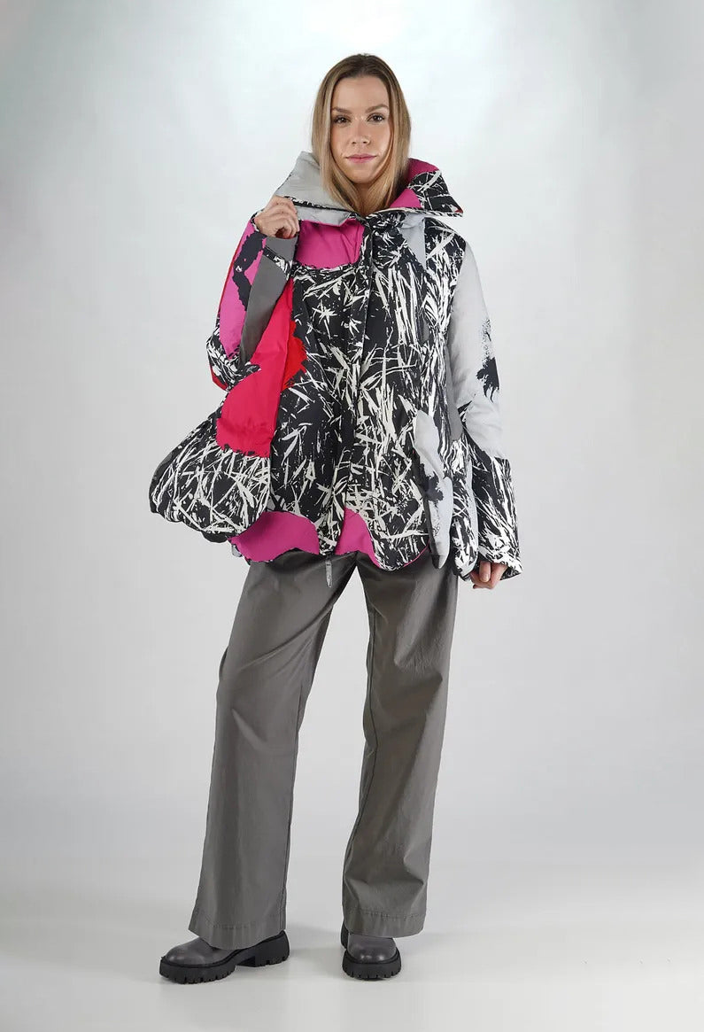 PRE-ORDER - Tulip Hem Padded Jacket in Multicolour - 3211104