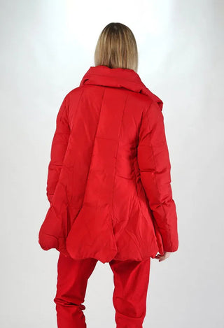 PRE-ORDER - Tulip Hem Padded Jacket in Rose - 3211124