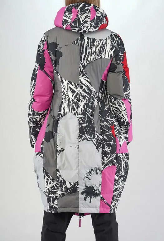 PRE-ORDER - Tulip Hem Padded Coat in Multicolour - 3211203