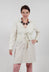 Poplin Len Shirt in White Clay