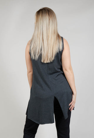 Loose Fit Sleeveless Top in Anthra
