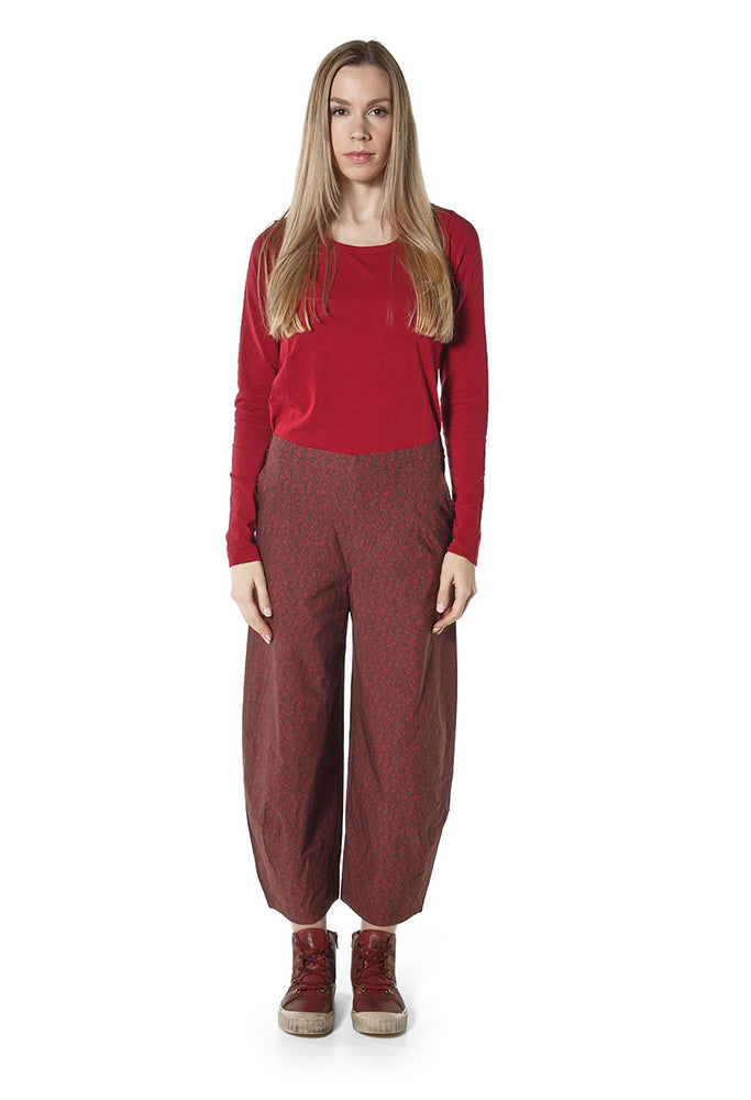 PRE-ORDER - Tulip Leg Trousers in Bronze Print (Pictured in Lava Print) - 3220104