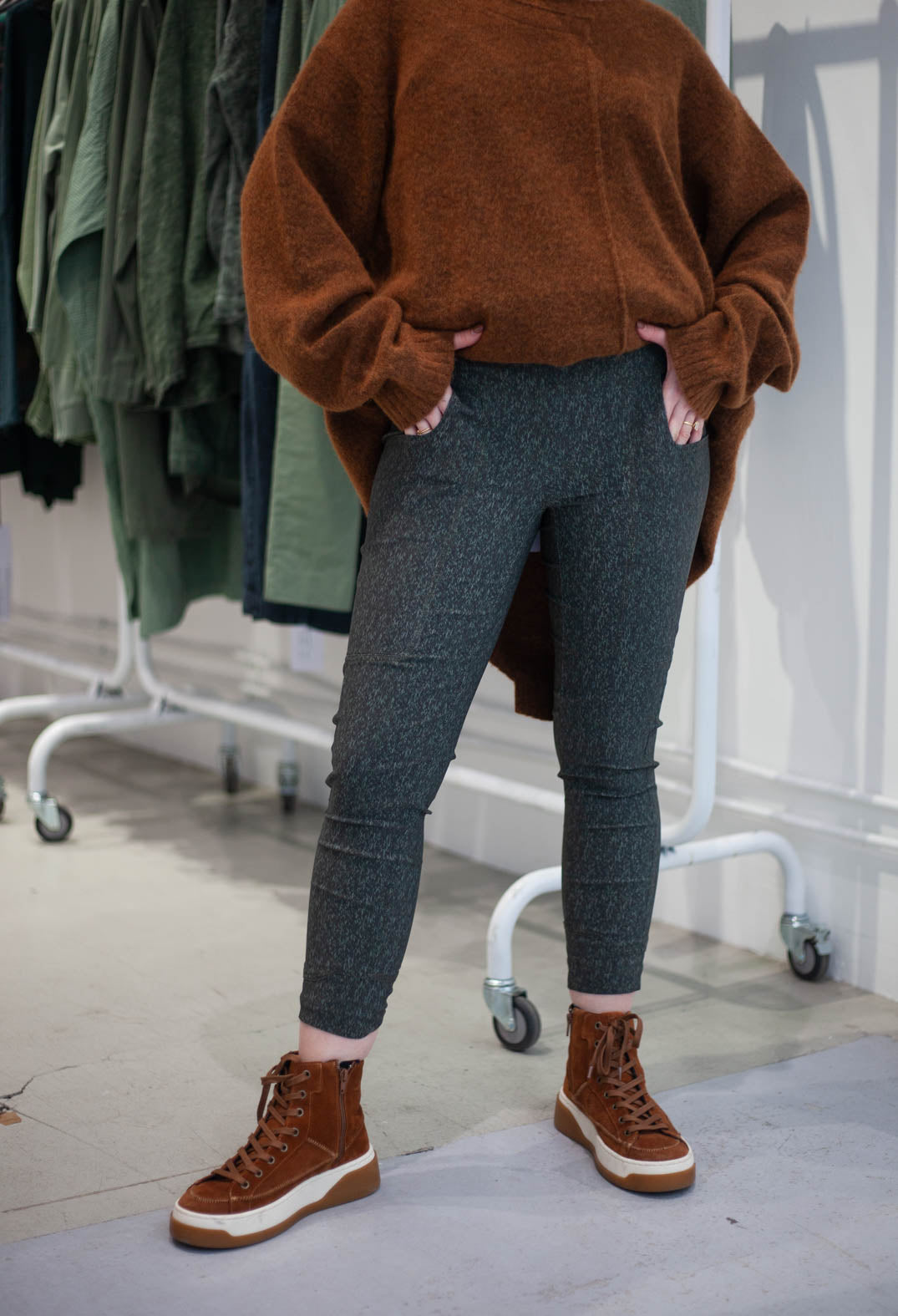 PRE-ORDER - Slim Leg Trousers in Lava Print (Pictured in Forest Print) - 3220105