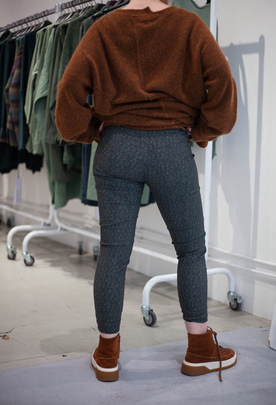 PRE-ORDER - Slim Leg Trousers in Bronze Print (Pictured in Forest Print) - 3220105