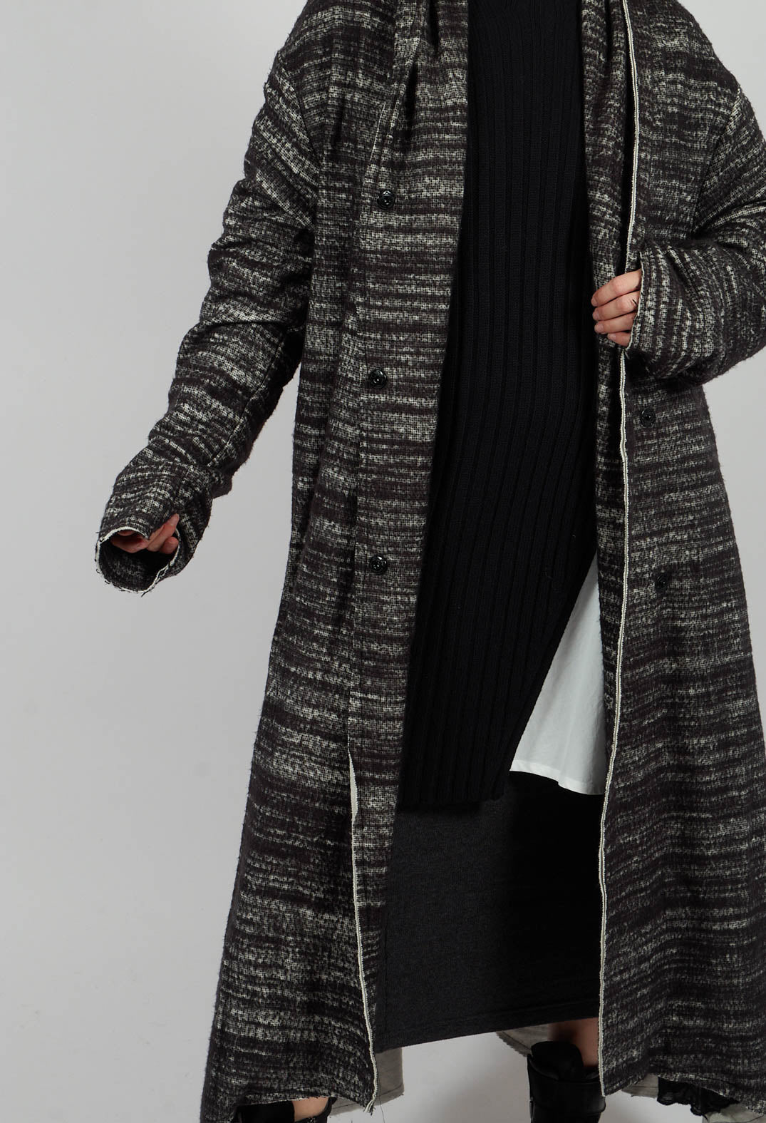 Bloom Coat in Black and White
