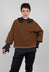 Roll Sleeve Boxy Top in Saffron