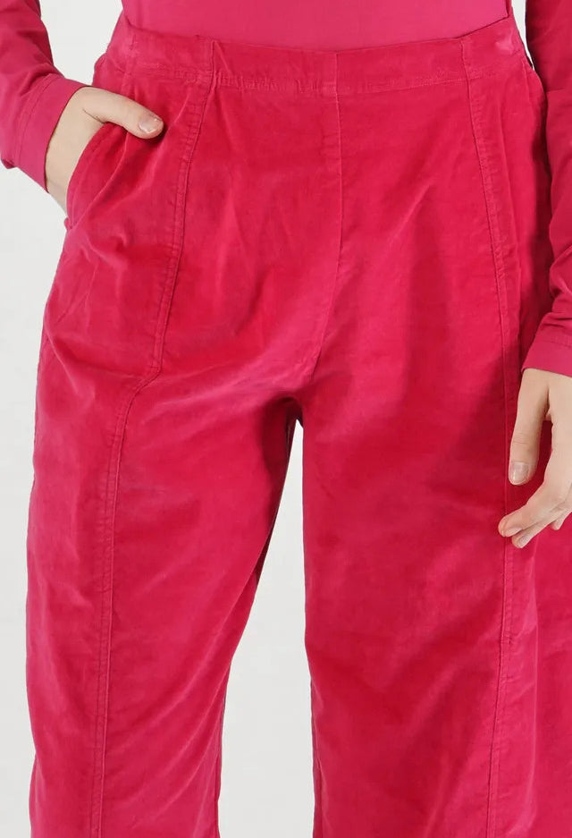 PRE-ORDER - Cropped Pull On Trousers in Rose (Pictured in Lotus) - 3230102