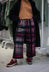 PRE-ORDER - Wide Leg Trousers in Check Multicolour - 3230103